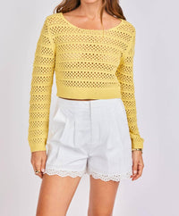 Sage The Label - Jammin Modern Cropped Sweater