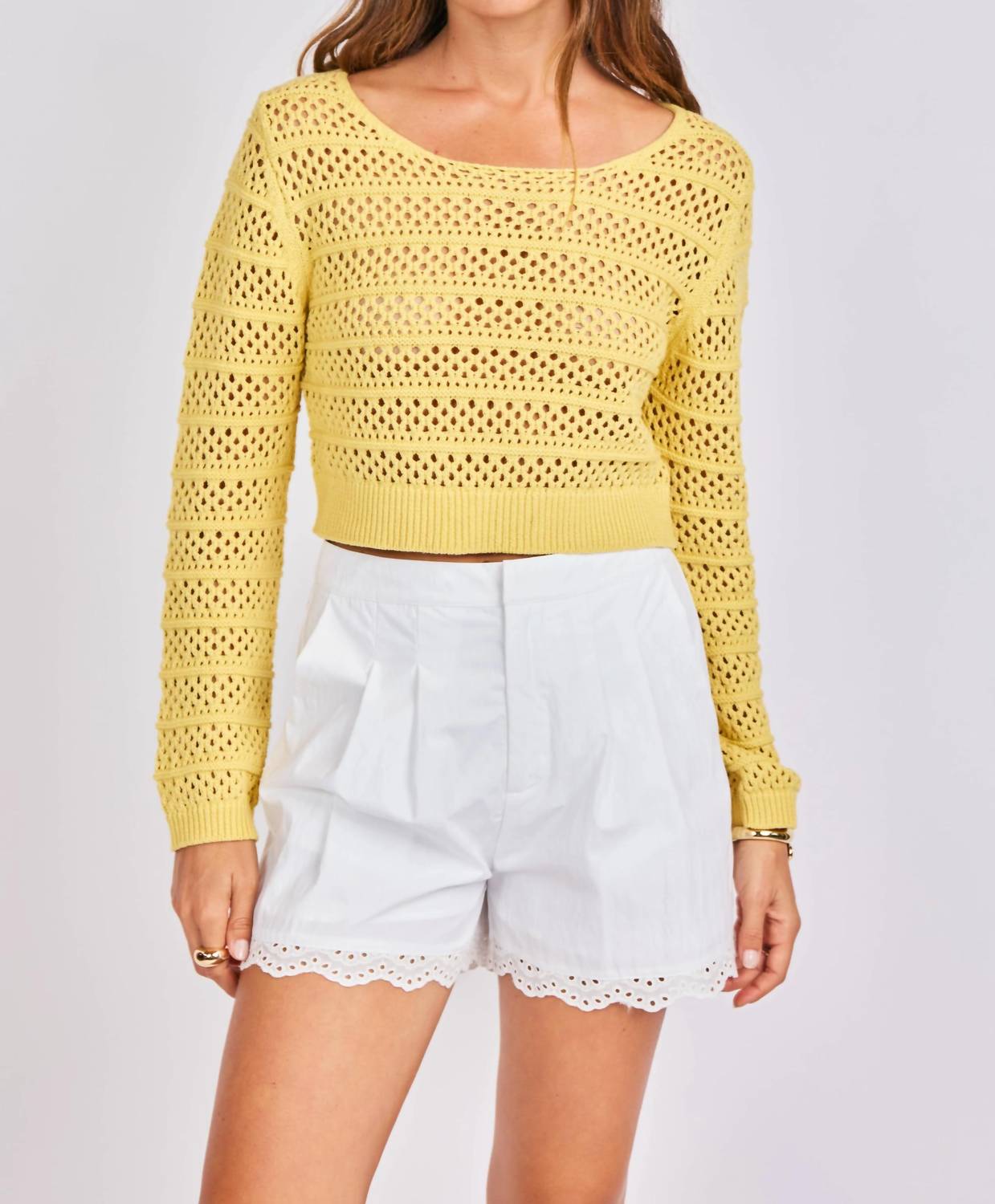 Sage The Label - Jammin Modern Cropped Sweater