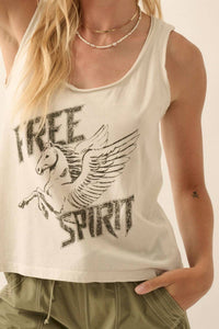 Promesa - Free Spirit Pegasus Racerback Graphic Tank Top