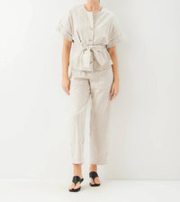 Fifteen Twenty - Women's Belted Button Up Top