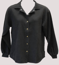 Jess & Jane - Cord Cotton Long Sleeve Snap Shirt