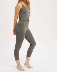 Listicle - Ribbed Knit Cami & Leggings Lounge Set