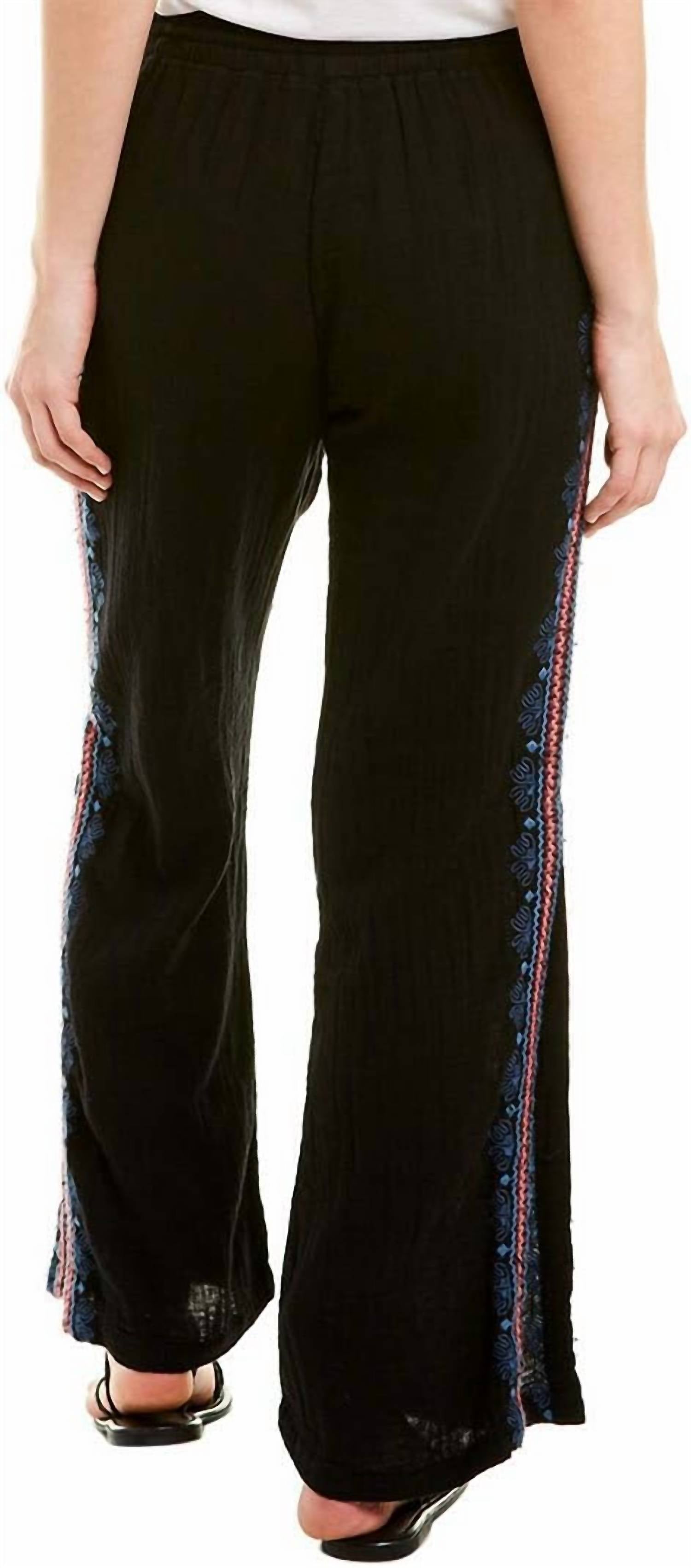 Johnny Was - Women's Side Slit Wide Leg Pants