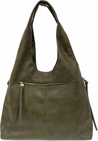 Joy Susan Women's Claire Hobo Bag in olive - women's bag - detail view