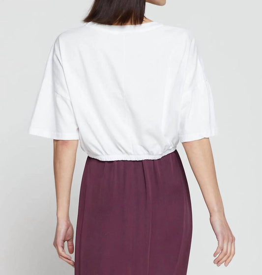 Stateside - Cloud Jersey Short Sleeve Cropped Polo