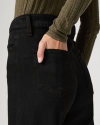 Paige Anessa Wide Leg Ankle Jean in black shaddow - women's jeans - view 4
