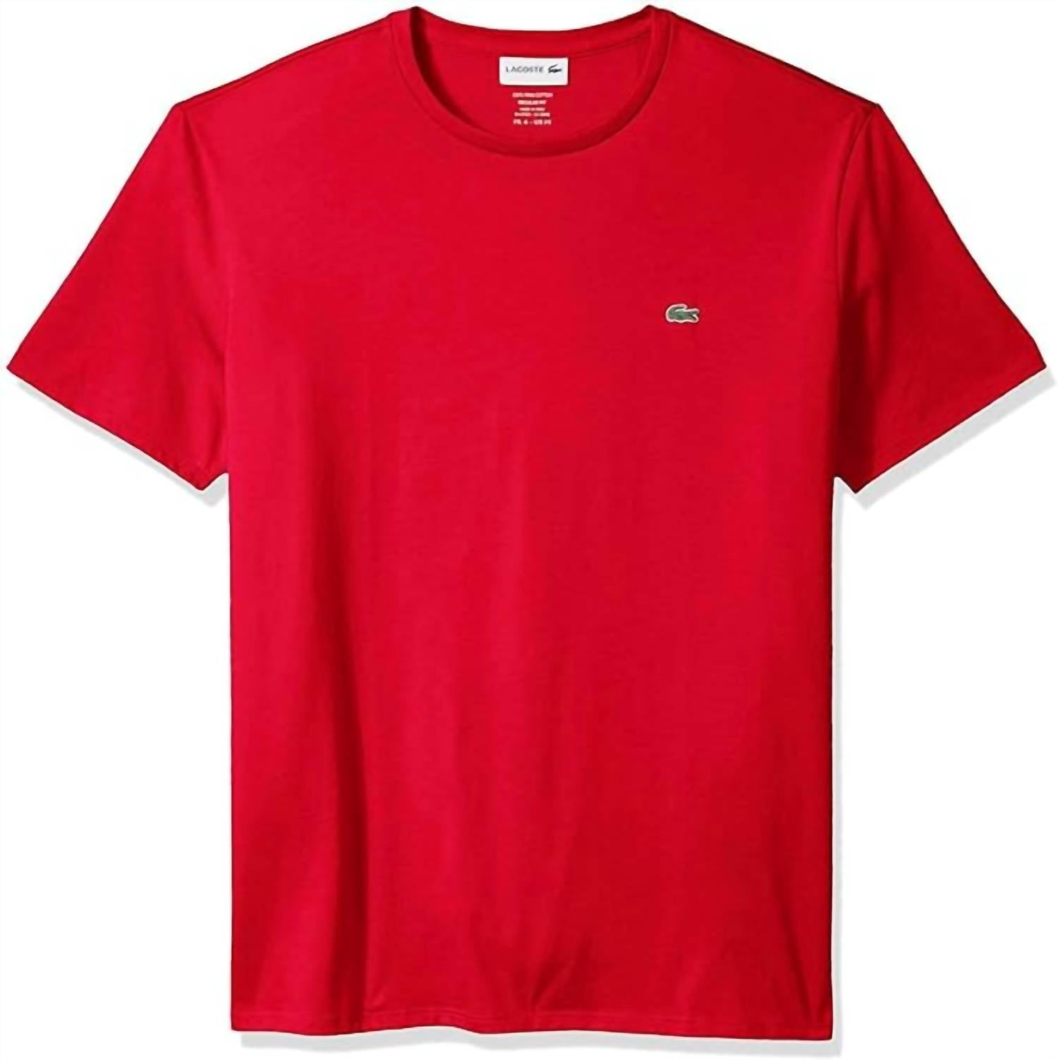 Lacoste - Short Sleeve Crew Neck Pima Cotton Jersey T-shirt