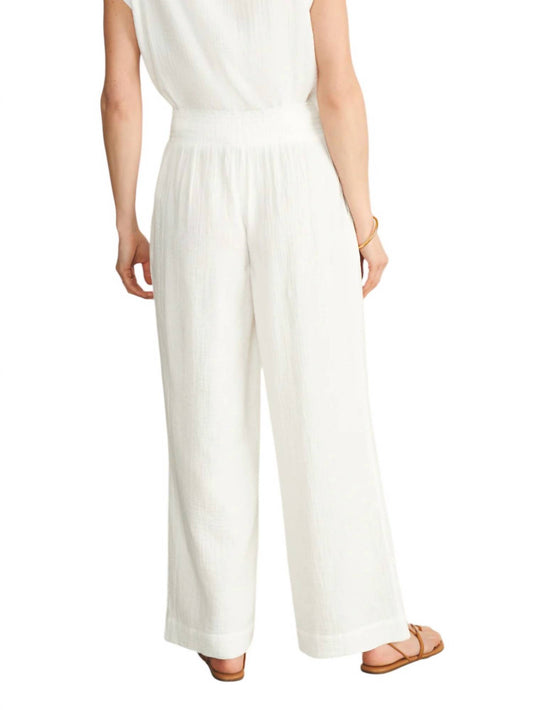 Faherty - Dream Cotton Gauze Wide Leg Pants