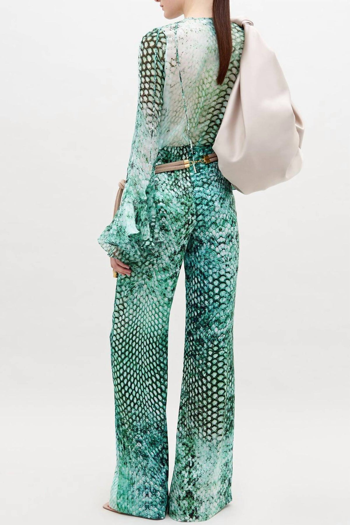 Silvia Tcherassi - Andie Silk Stretch Wide Leg Pants