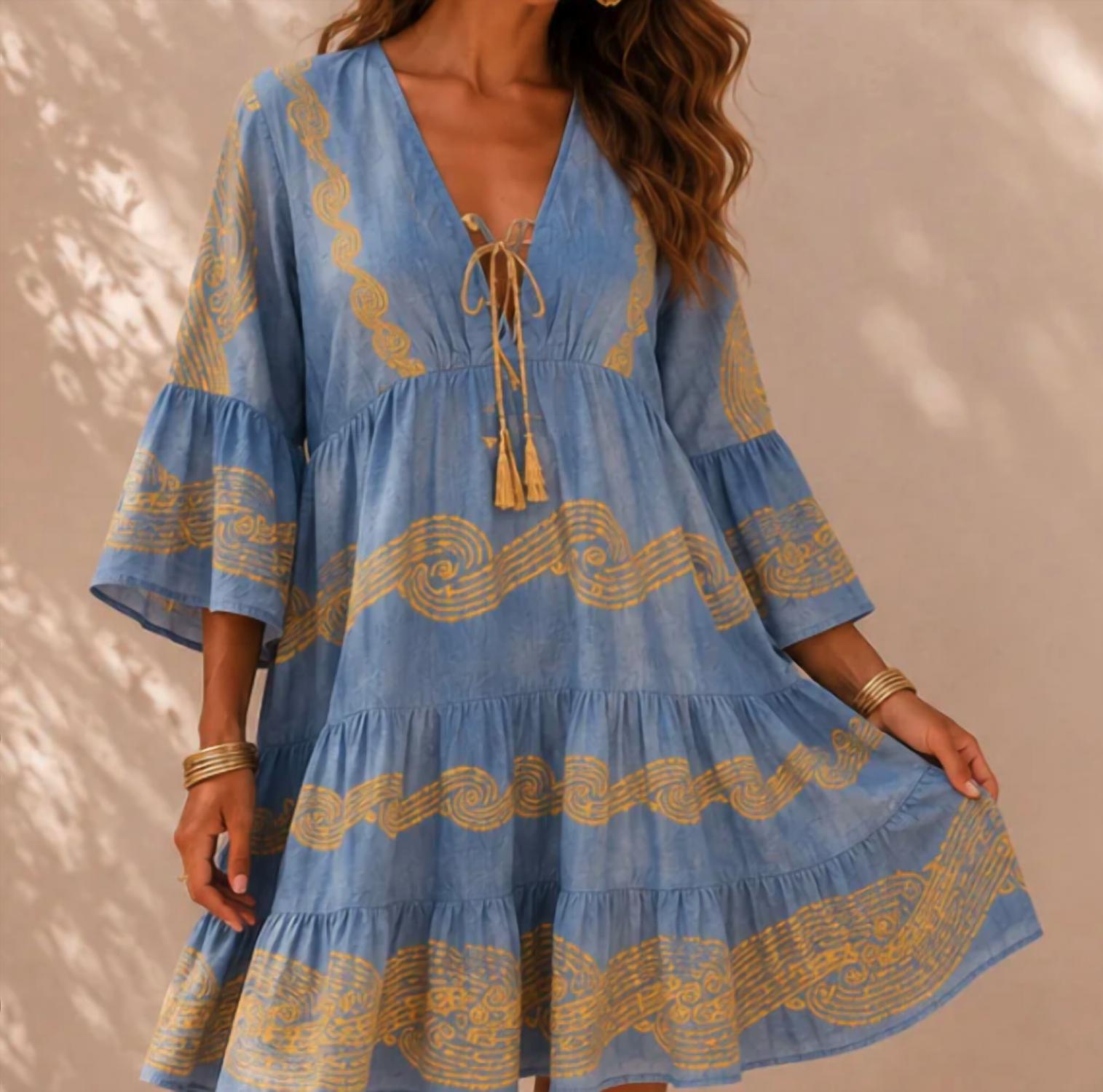 Mystery Resort - Asteria Embroidered Mini Dress