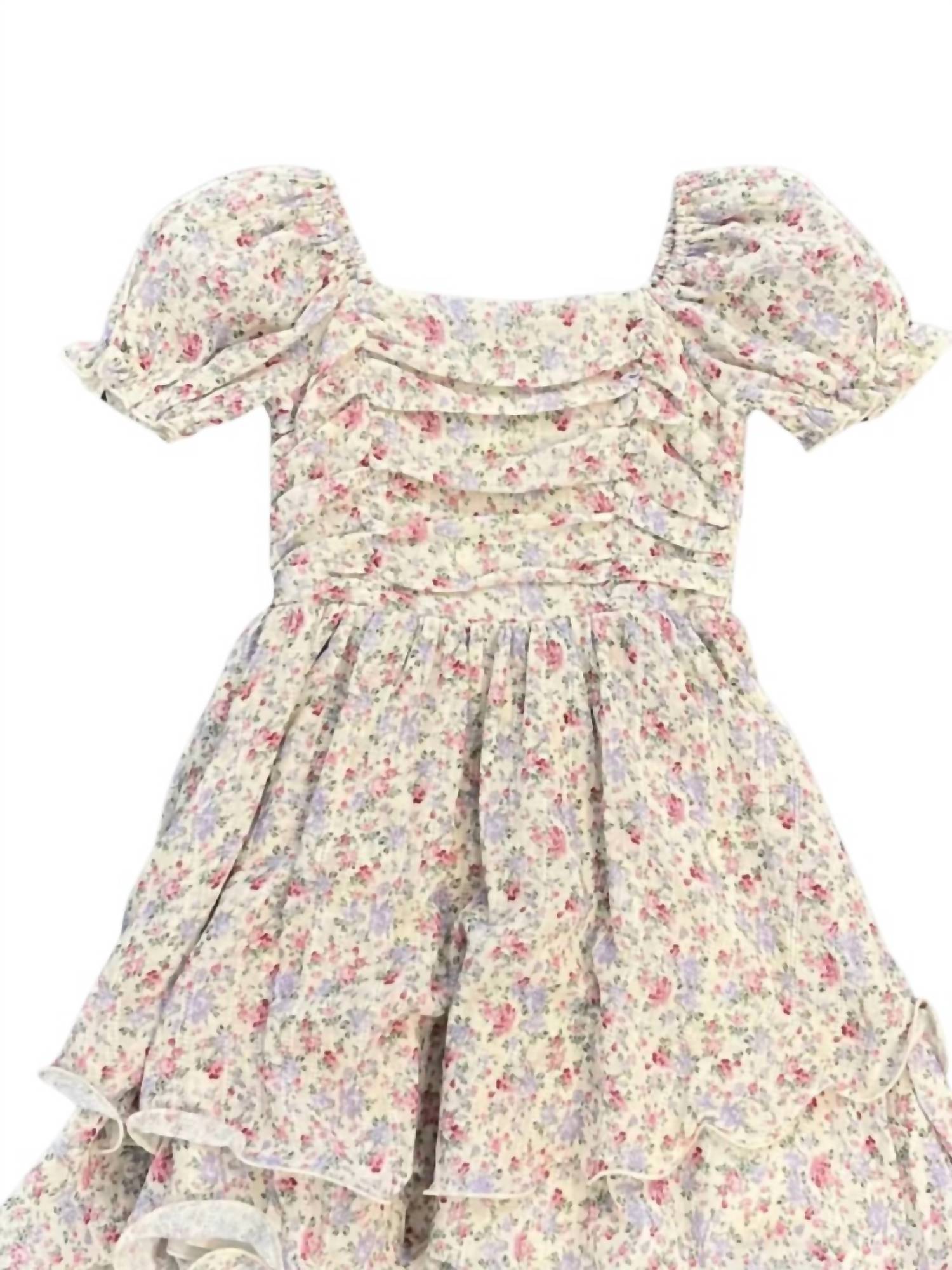 Katie J Nyc - Girls Tween Francesca Short Sleeve Dress