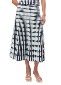 Simkhai - Micah Scalloped Knit Midi Skirt