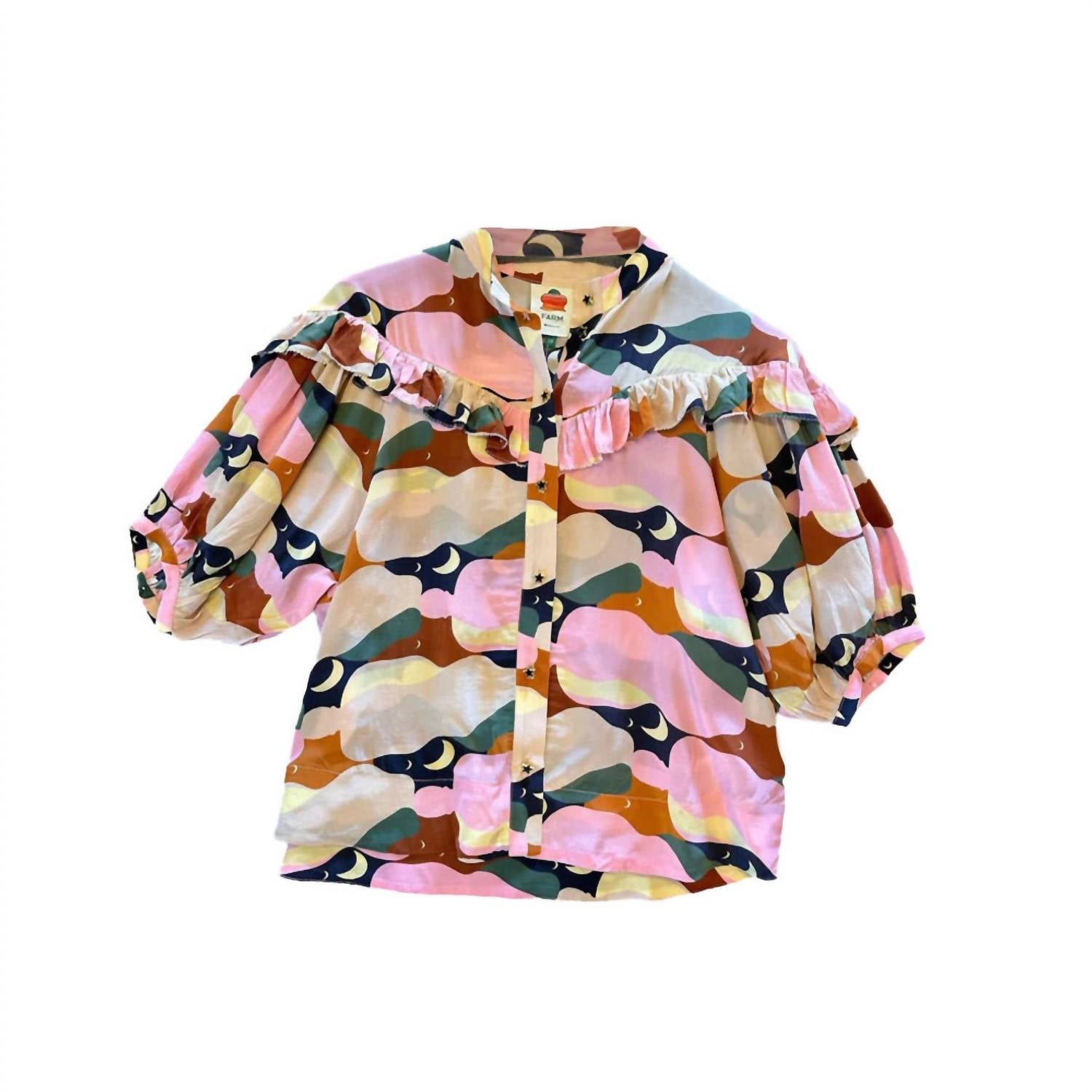 Farm Rio - The Kiss Short Sleeve Blouse