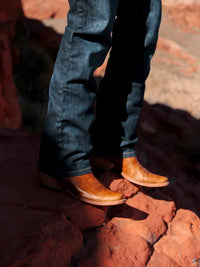 Corral - Men's Embroidery Narrow Square Toe Cowboy Boot