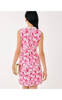 Lilly Pulitzer Cleodora Stretch Mini Shift Dress in coconut dear heart - women's dress - detail view