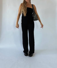Et Clet - Black Knit Strapless Jumpsuit
