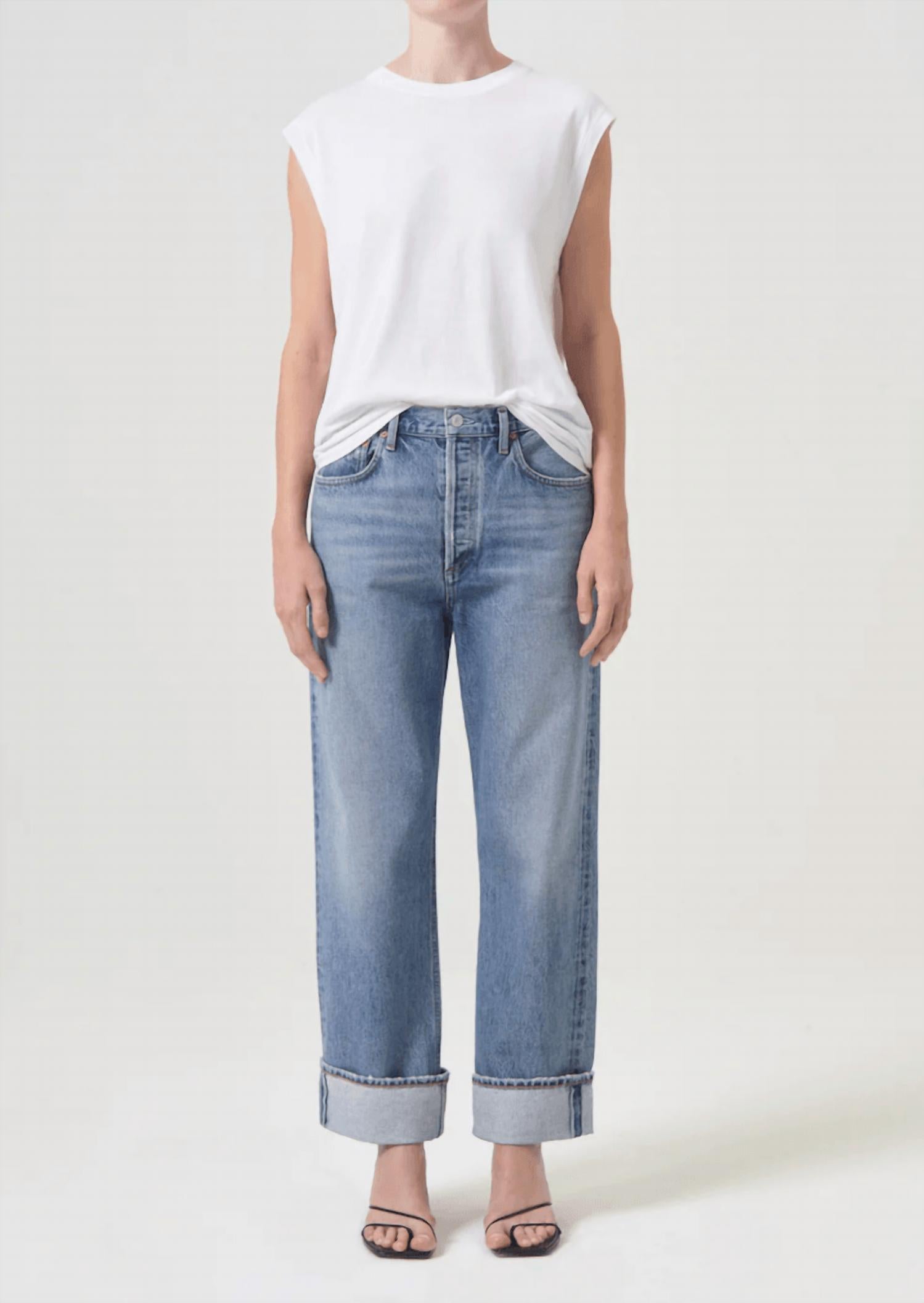 Agolde - Fran Low Slung Straight Jeans