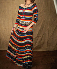 Vintage Collection - Sunrise Saltillo Maxi Dress