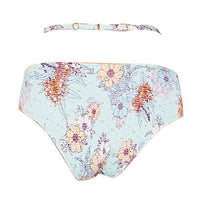 AMAZONIA FLORAL SHIRRED HIGH WAISTED BIKINI BOTTOM
