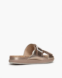 Clarks Women's Step June Sun Sandal in rose gold - women's sandal - detail view