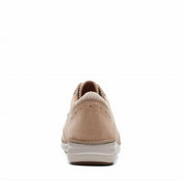 Clarks Women's Appley Tie Casual Shoe in sand nubuck - women's sneaker - view 11