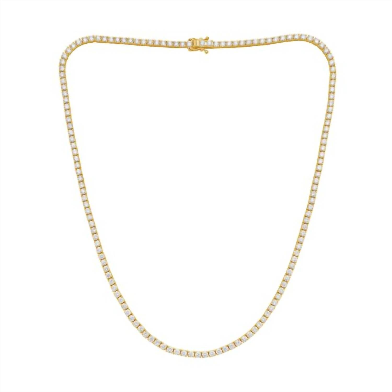 Diana M Jewels - Women's Rare 15.50 Carat Diamond Tennis Necklace