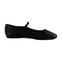 STEVE MADDEN Women's Maple Flats in black leather - women's flats