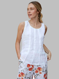 Inizio - Ally Linen Tank Top