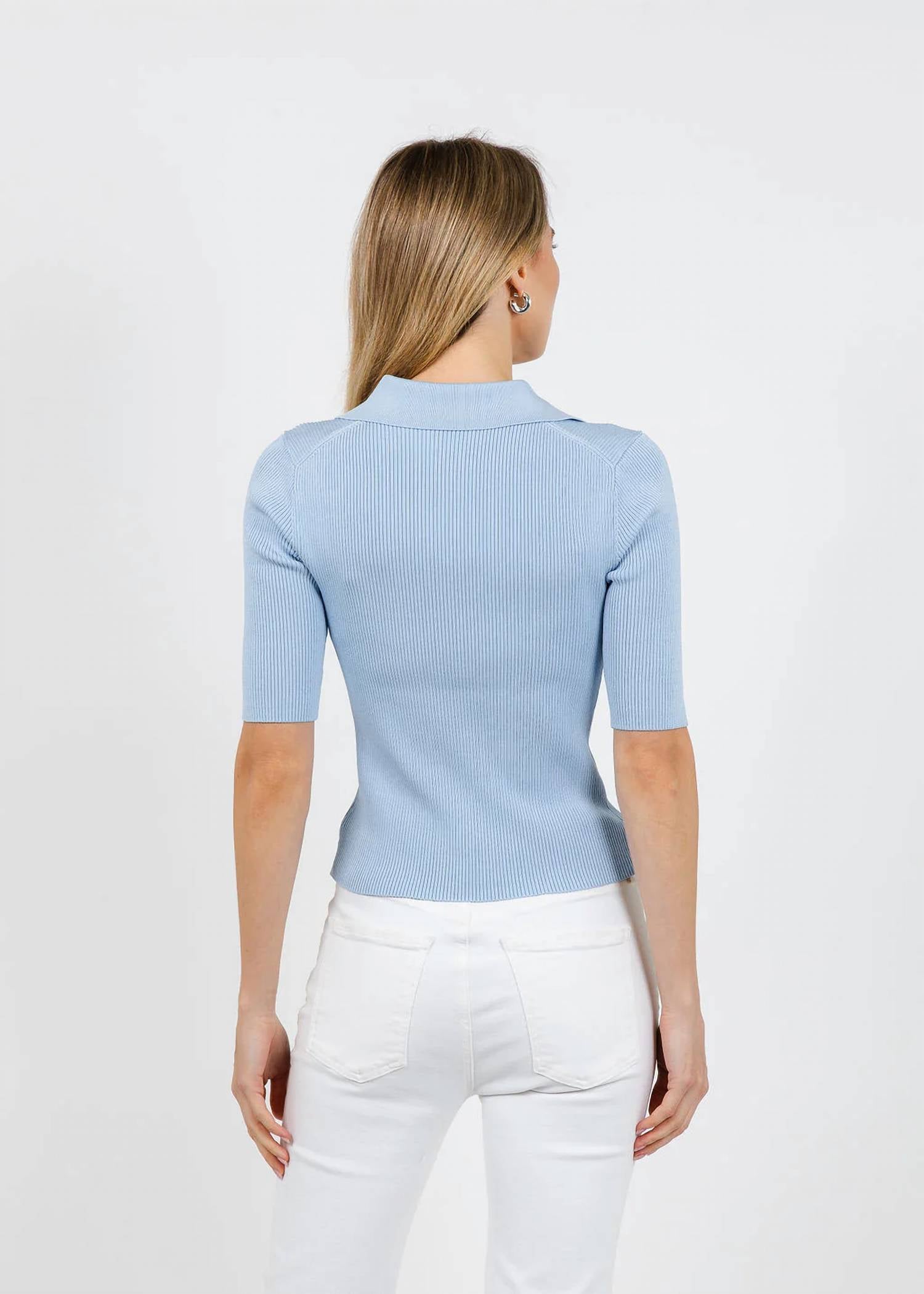 Simkhai - Secily Collared Polo Top