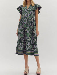 Entro - Printed Midi Dress
