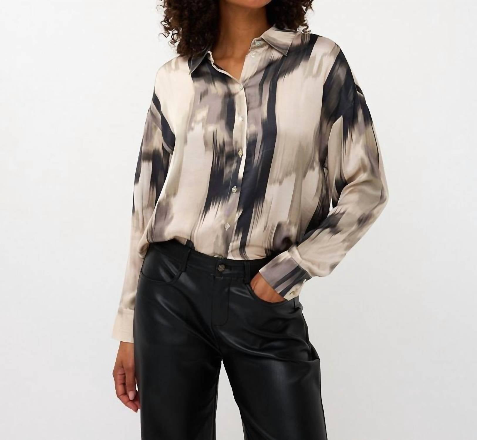Esqualo - Long Sleeve Bow Blouse