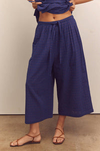 Amente - Drawstring Wide Leg Pants
