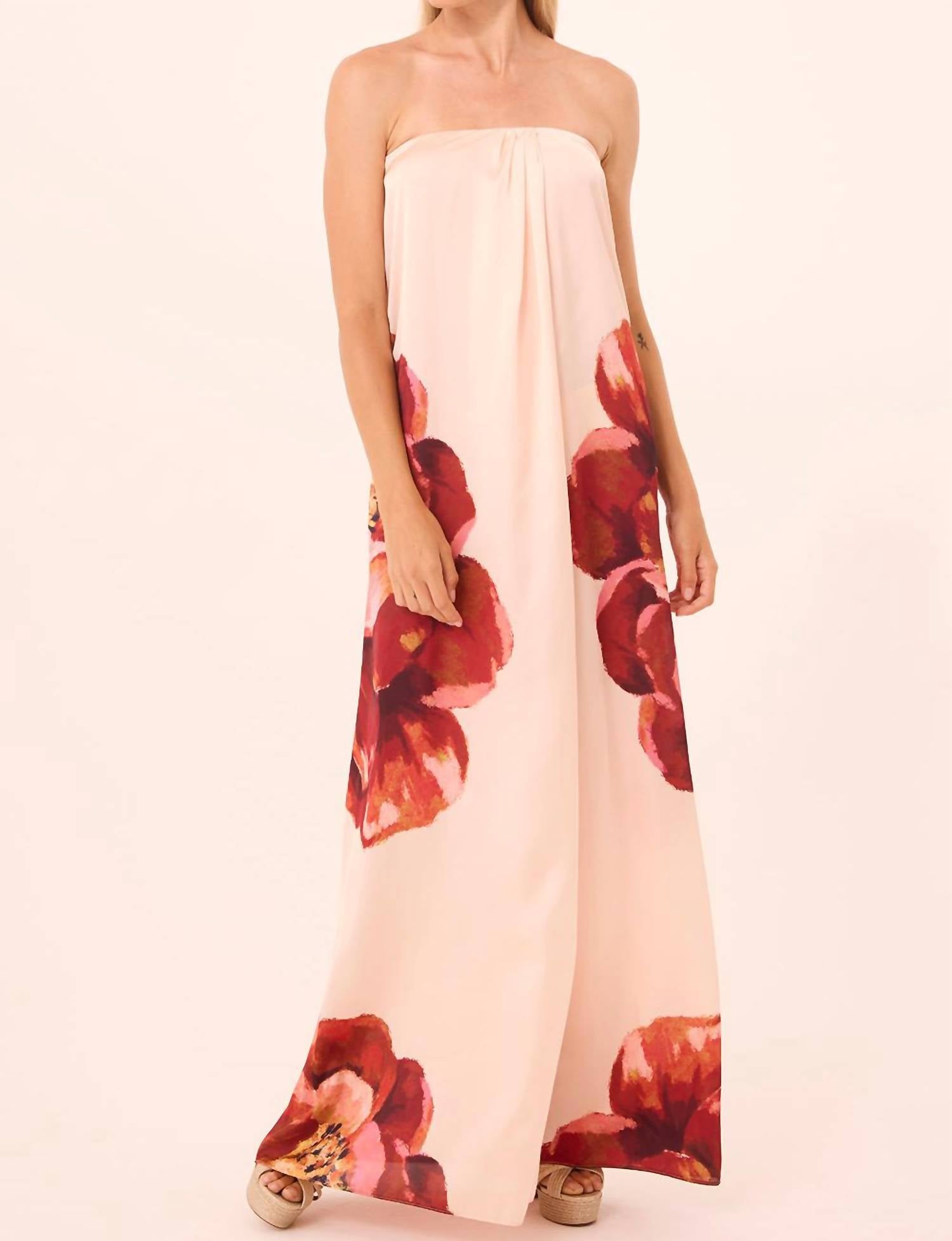 Misa Los Angeles Divina Maxi Dress in peony love - women's dress - view 5