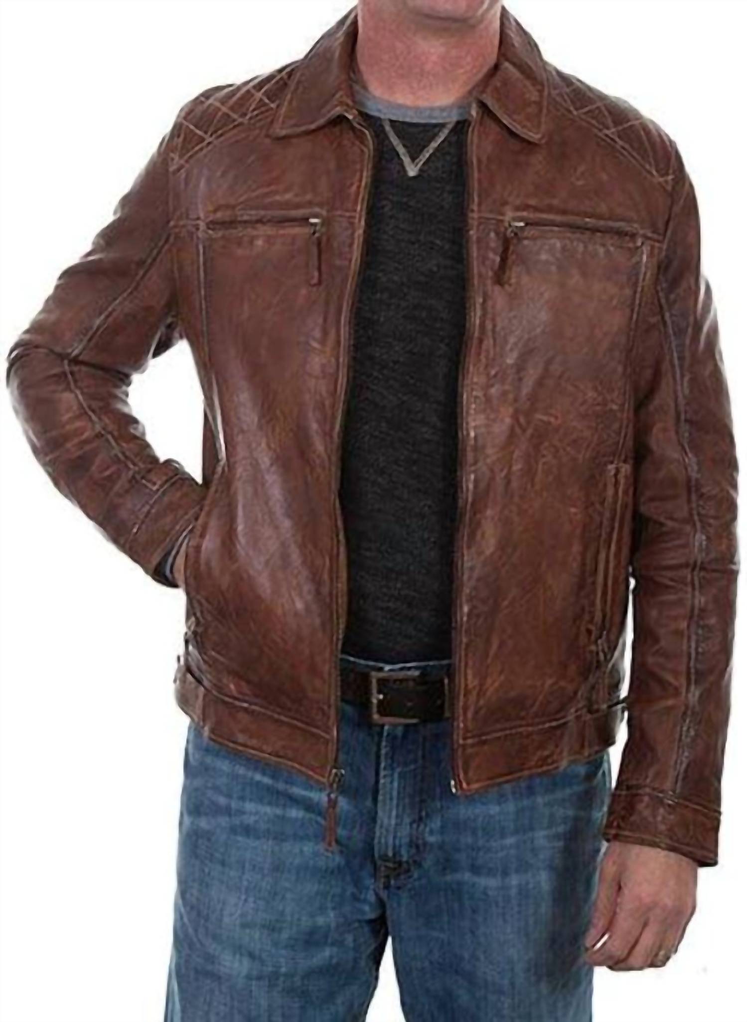 Scully - Leatherwear Washed Lamb Leather Jacket