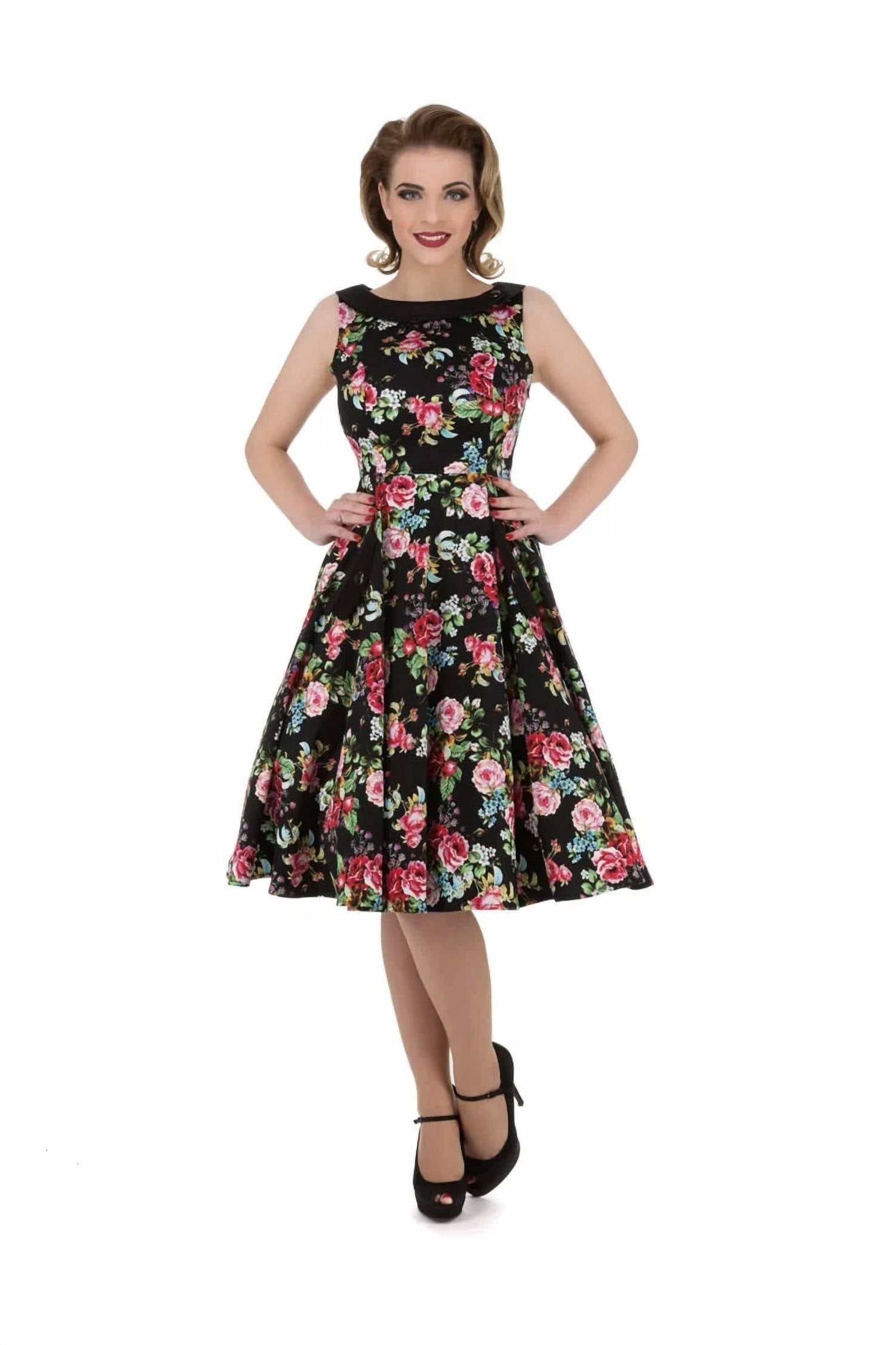 Orchid Bloom - Floral Swing Dress