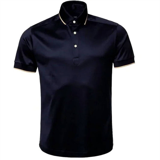 Eton - Three Button Short Sleeve Polo