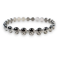 Jagged Halo Jewelry - Women's For Eternity Skull Bangle Bracelet