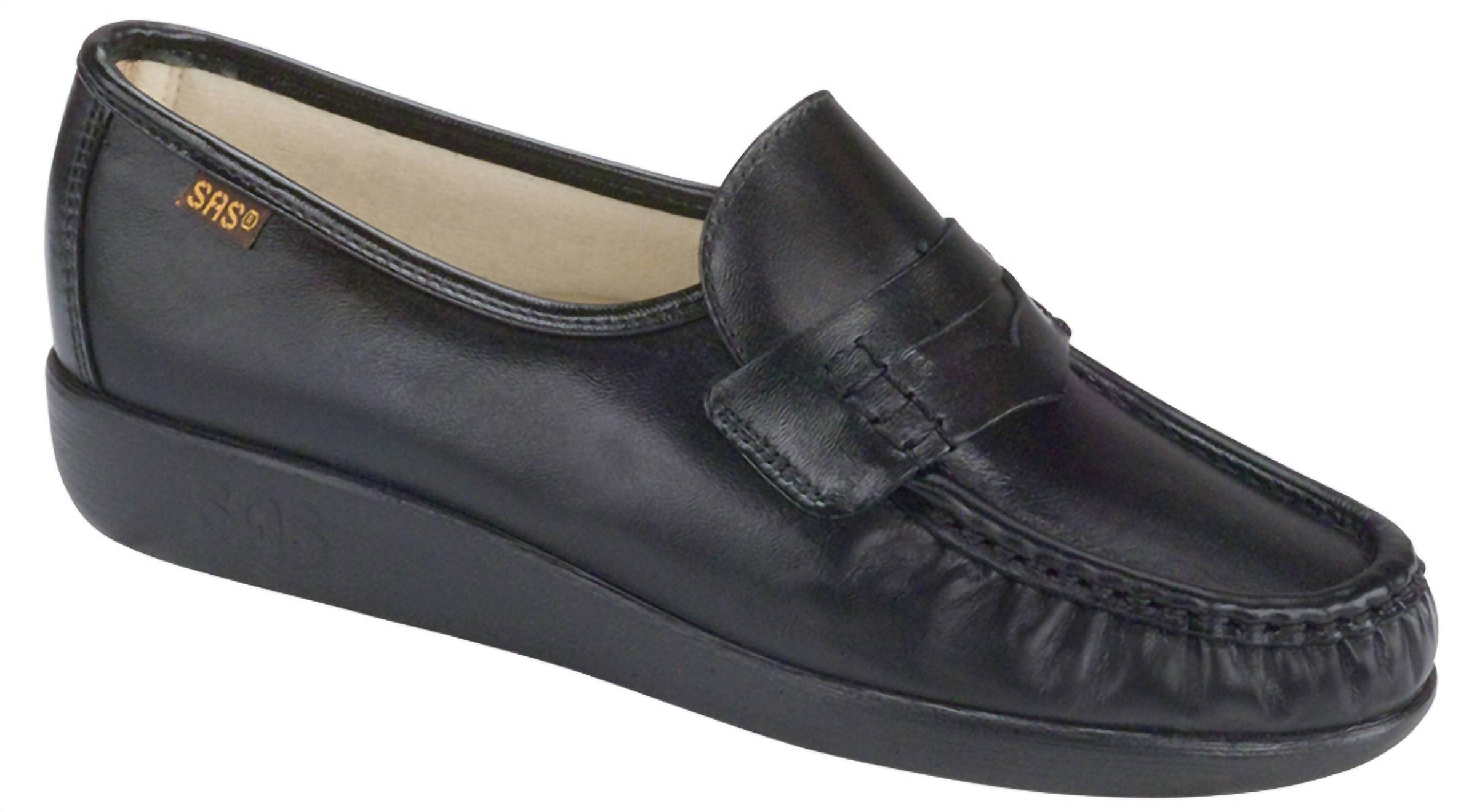 SAS Women's CLASSIC 0006-020 Moccasin - Narrow in black - women's flats