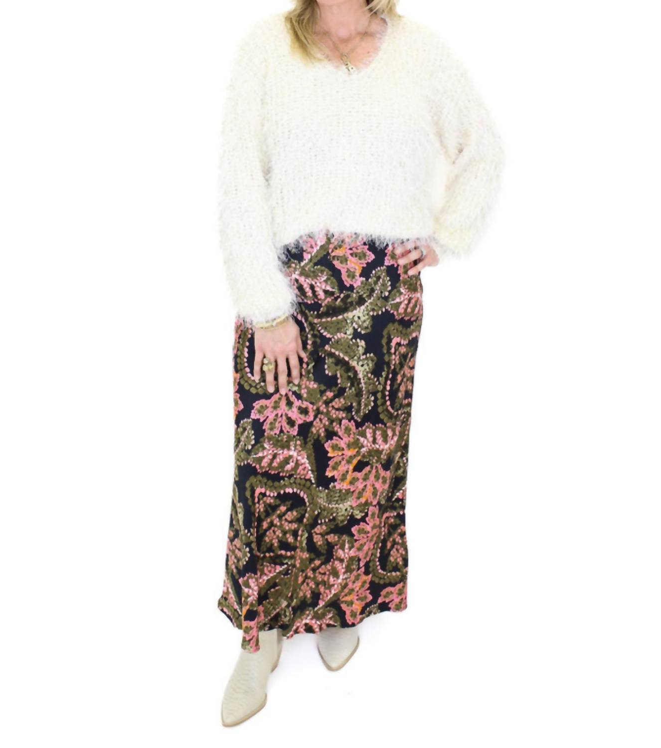 Esqualo - Eyelash Crochet Sweater