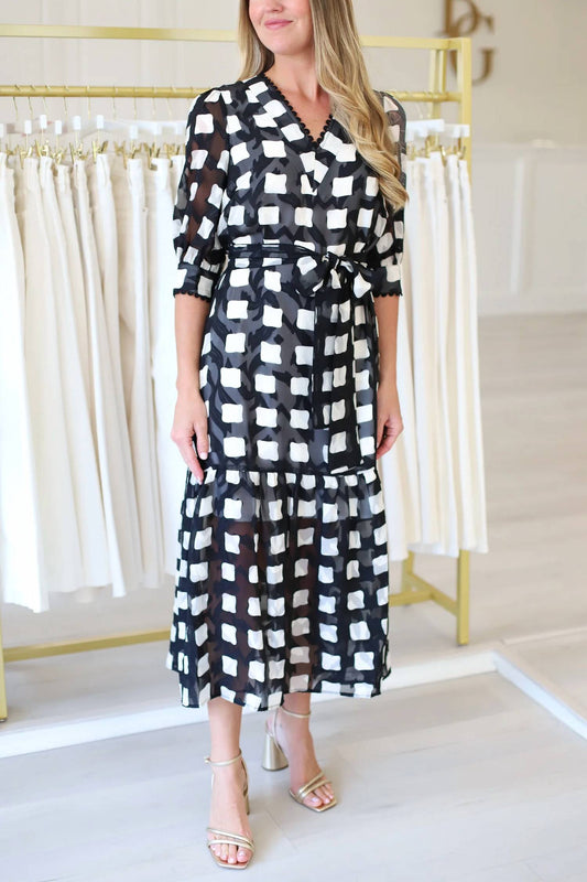 Jade - Trimmed V-neck Maxi Dress