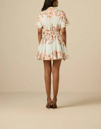 Hemant & Nandita - Ezra Buckle Belt Mini Dress