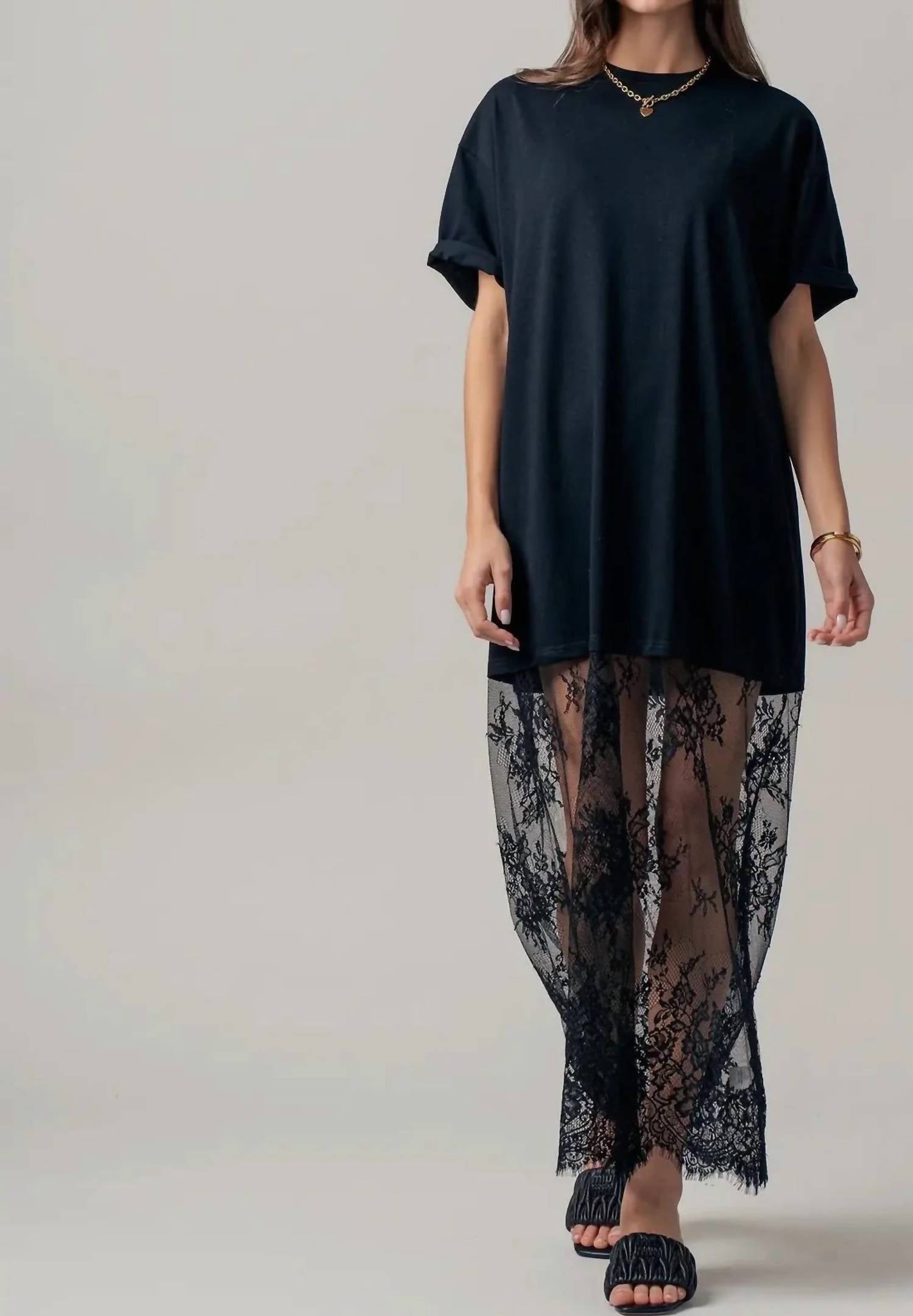 Sunday - Jessie Lace T-shirt Dress