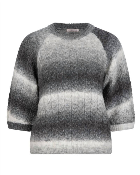 Esqualo - Gradient Cable Knit Sweater