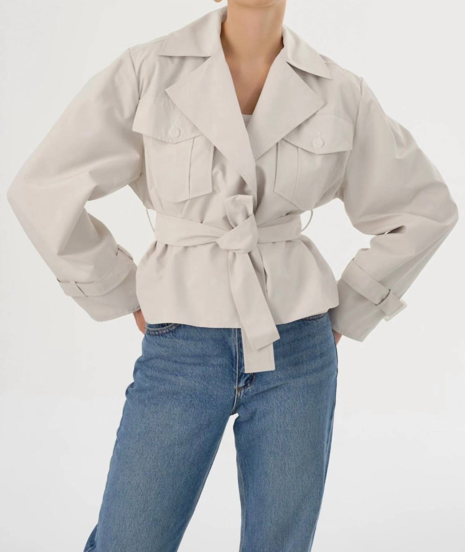 Lamarque - Quinn Cropped Trench Coat