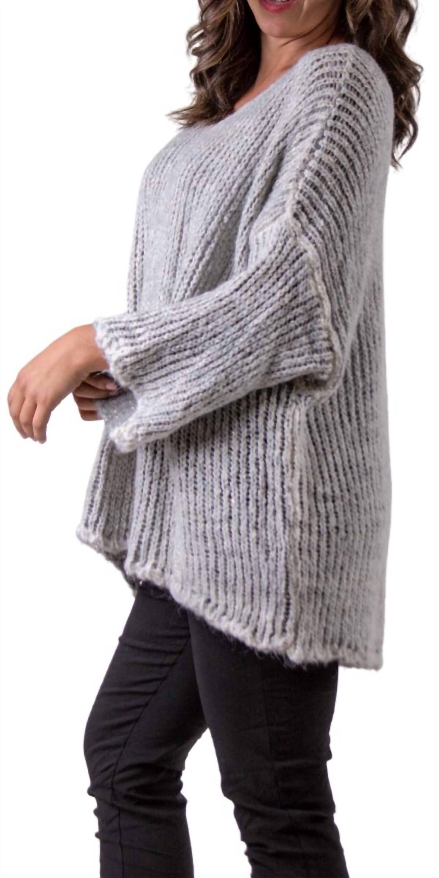 Gigi Moda - Ampio Knit Scoop Neck Sweater