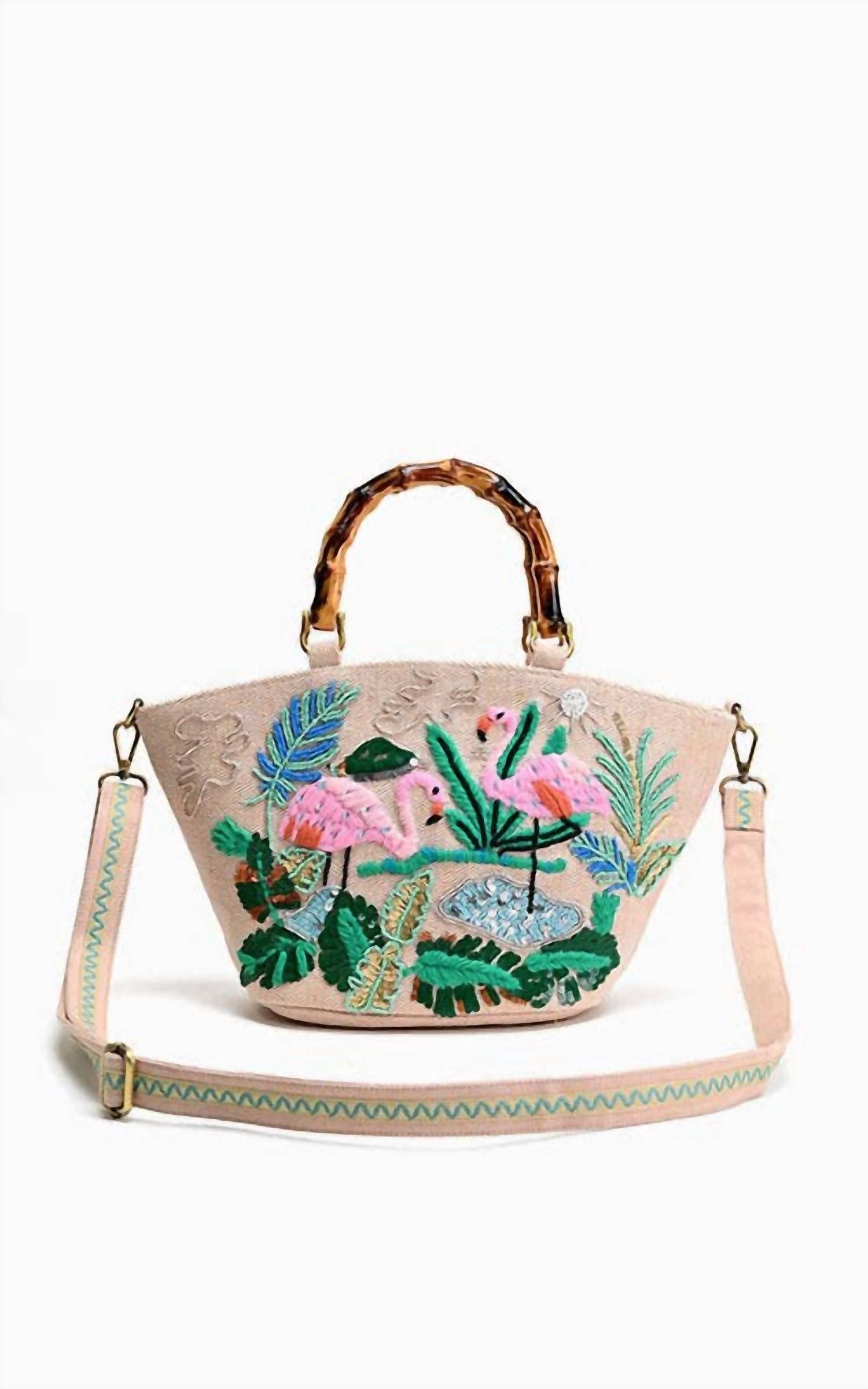 America & Beyond - Women's Tropical Flamenco Mini Tote