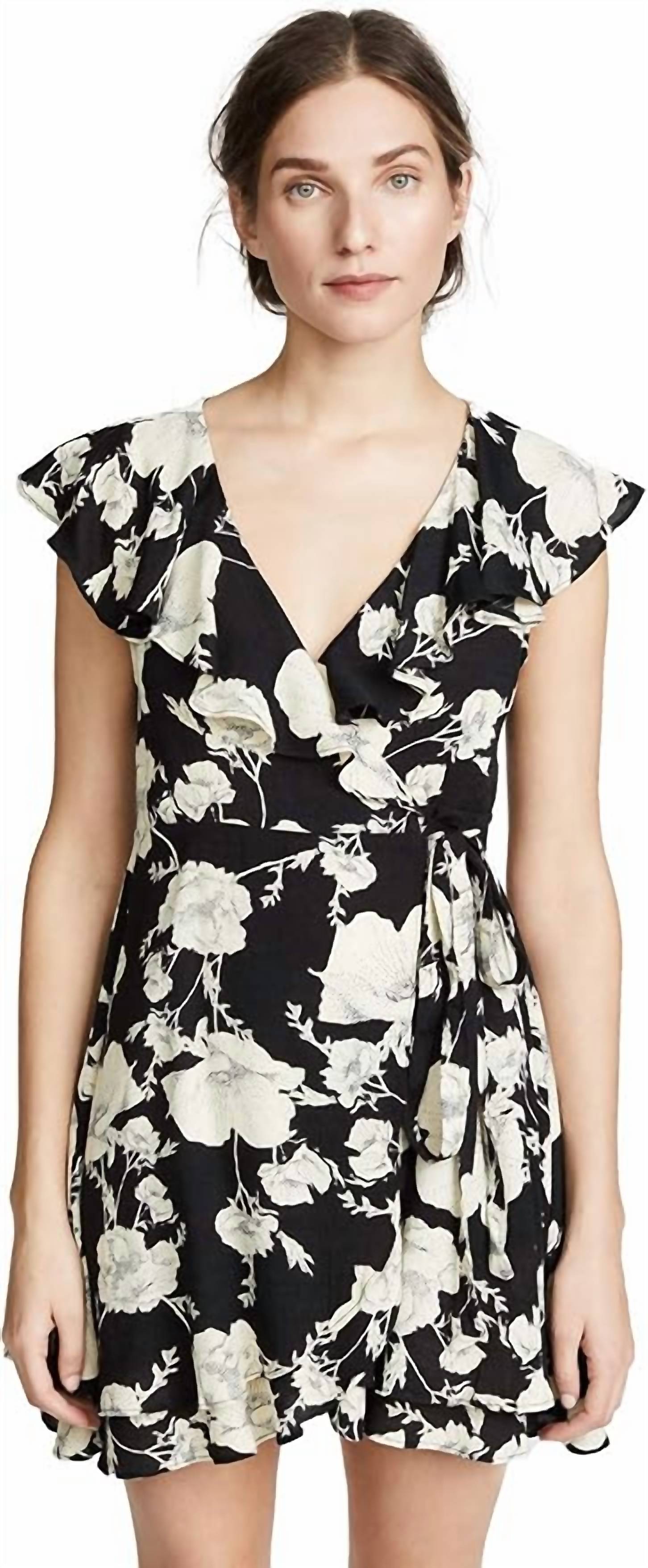 Free People - French Quarter Floral Ruffled Wrap Dress