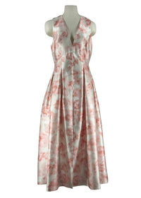 SACHIN & BABI Sleeveless Plunge Neck Floral Gown in blush - women's dress - view 4