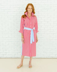 Caryn Lawn - Libby Stripe Midi Dress
