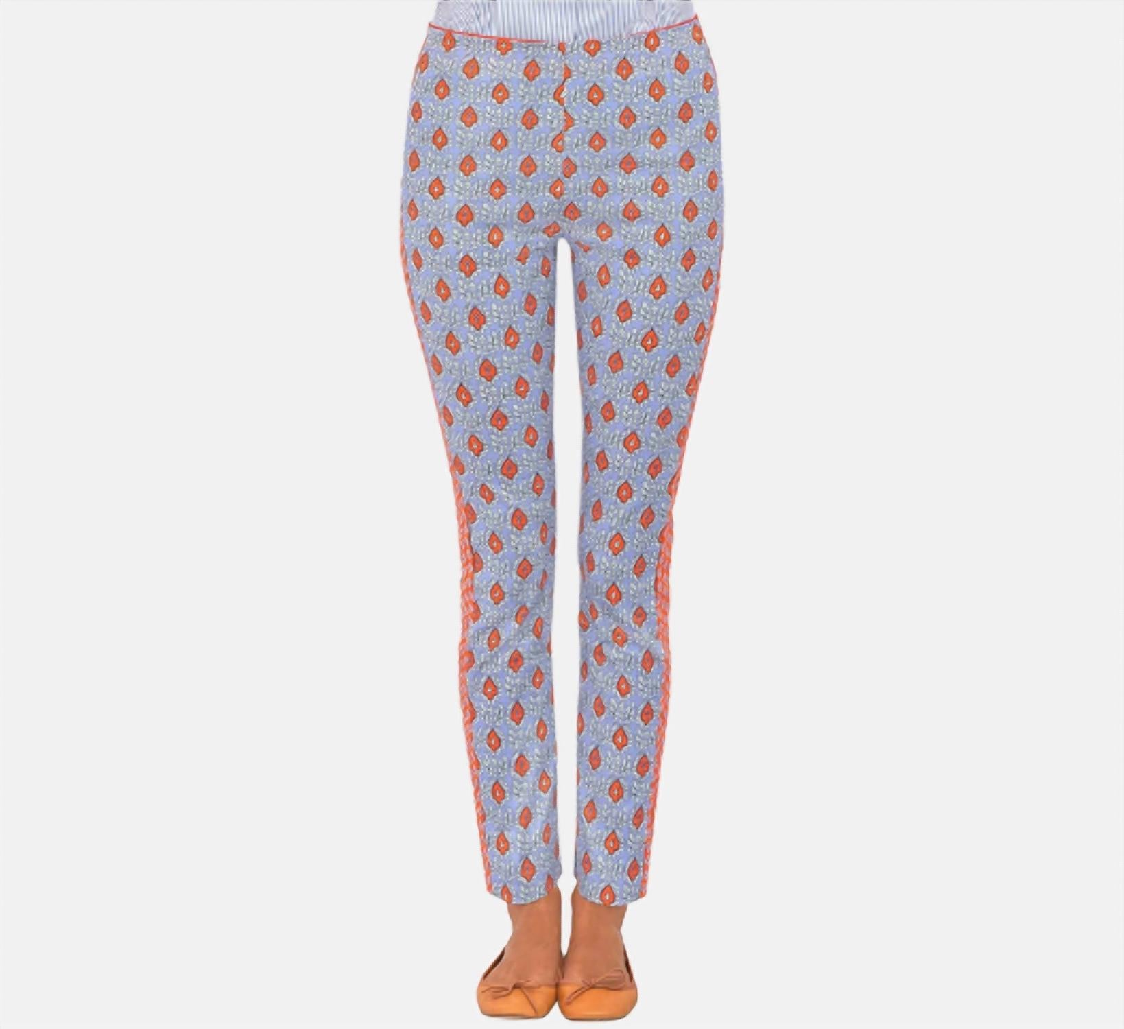GRETCHEN SCOTT Knit Patterned Ankle Pull On Pant in periwinkle - women's pants